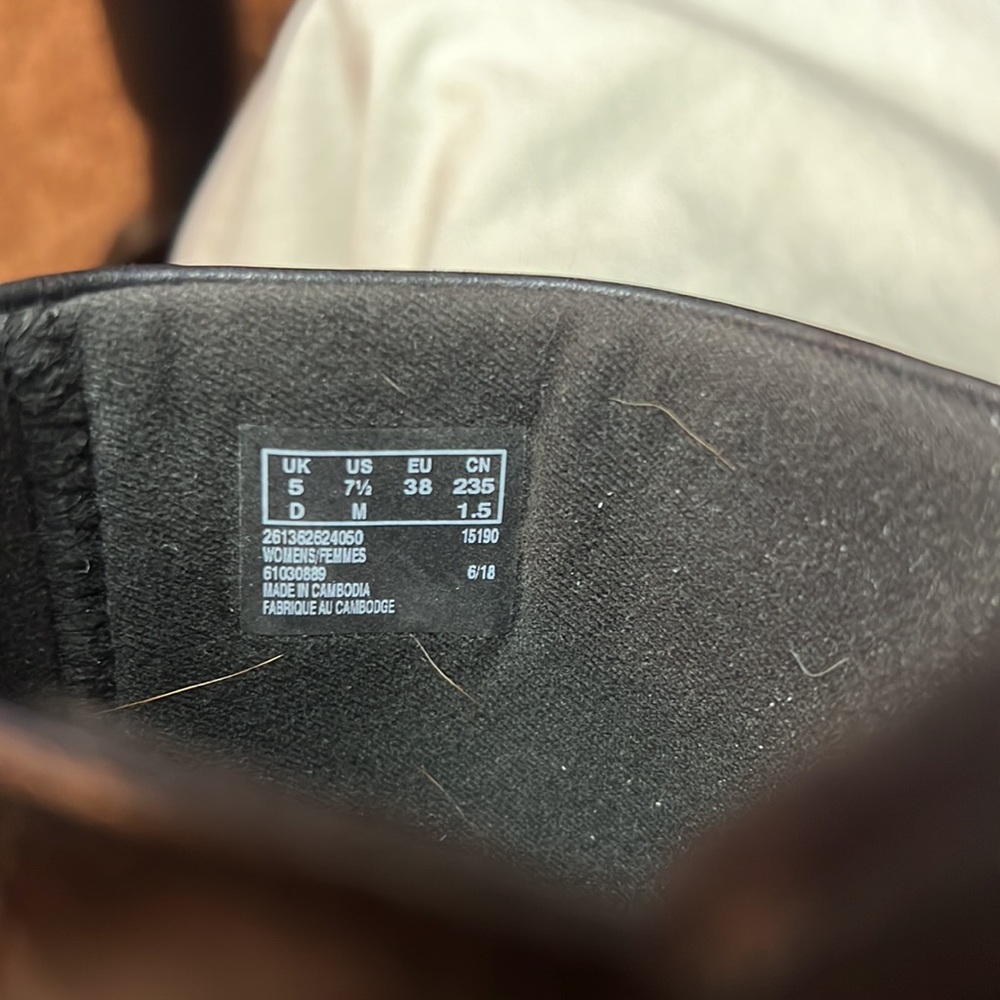 CLARKS BLACK LEATHER CLOGS - Picture 7 of 9